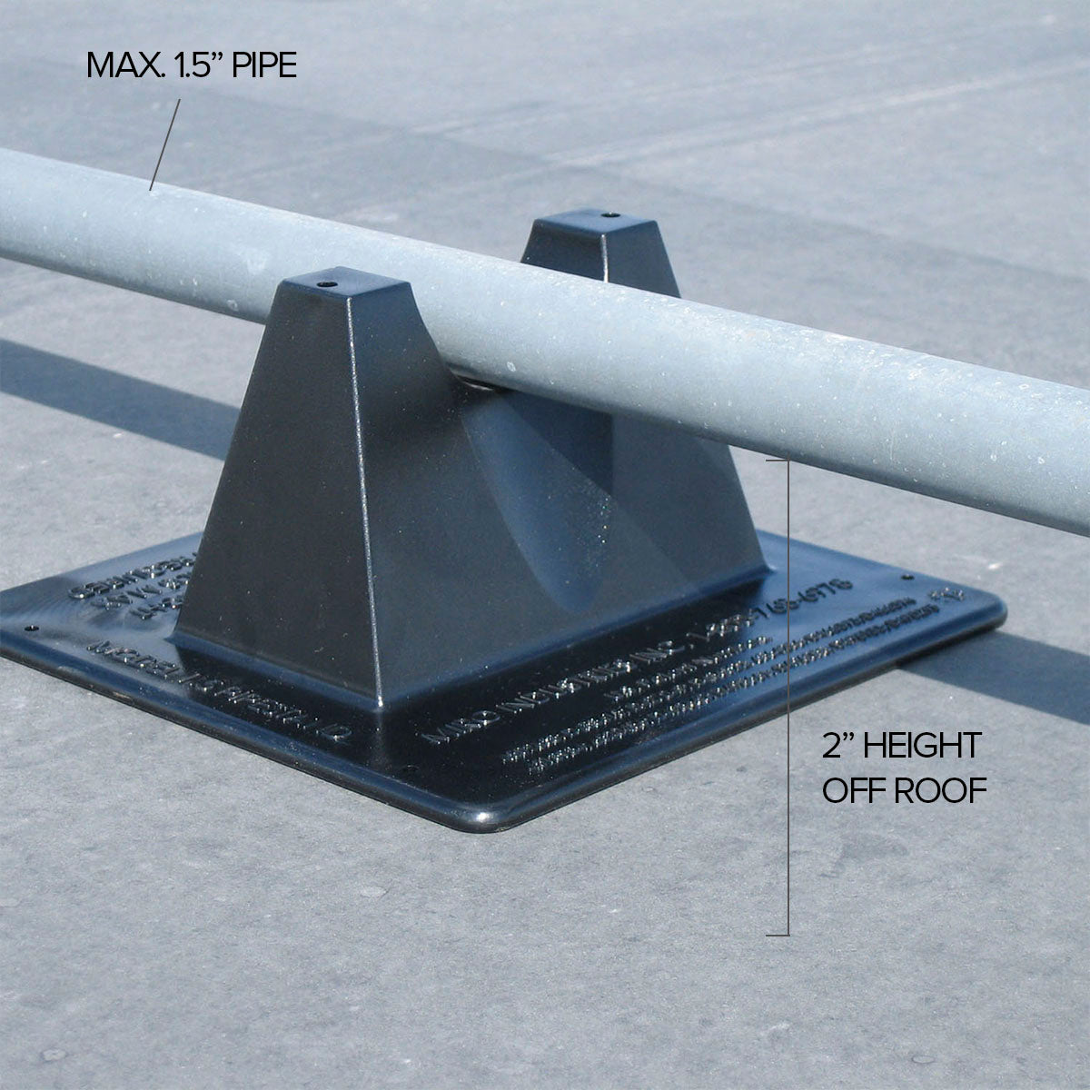 MIRO 1.5 Pillow Block Rooftop Pipe Support